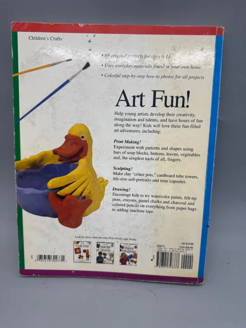 Art Fun! Kids Activity Book With 69 Easy-To-Make Projects Creative READ
